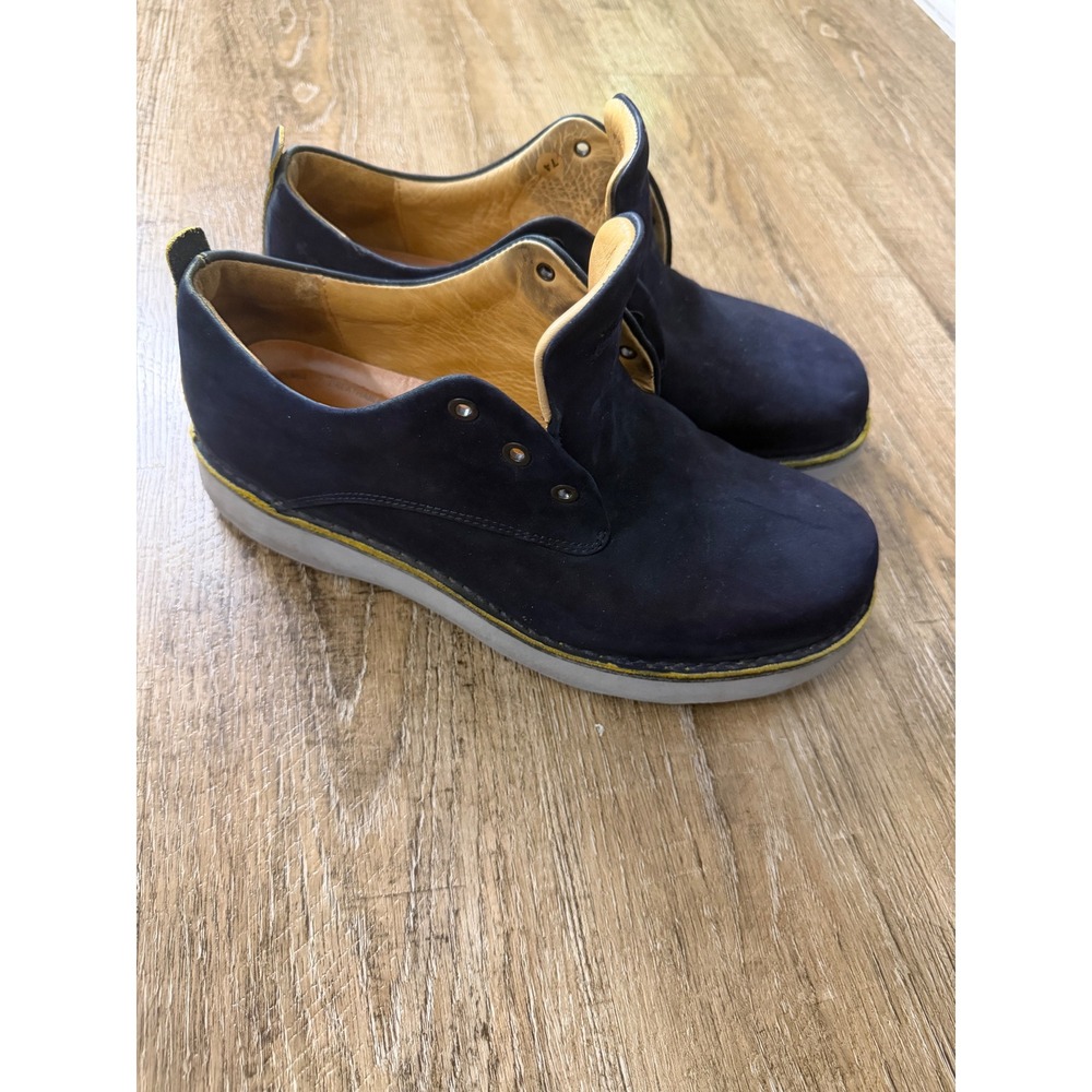 Samuel Hubbard Hubbard Free Navy Blue Nubuck Leather Walking Shoes Mens 10W
